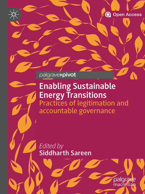 Title details for Enabling Sustainable Energy Transitions by Siddharth Sareen - Available